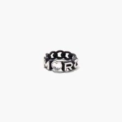 Marc Jacobs The Charmed Marc Chain Ring BLACK MULTI