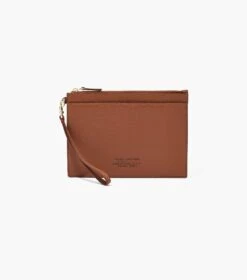 Marc Jacobs The Leather Small Wristlet ARGAN OIL -Marc Jacobs MJI 2S3SMP036S01 212 F8F8F8 1 1 MAIN 2