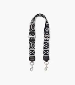 Marc Jacobs The Outline Logo Webbing Strap BLACK/SILVER -Marc Jacobs MJI 2S3SST001S02 018 F8F8F8 1 1 MAIN 4