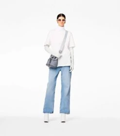 Marc Jacobs The Outline Logo Webbing Strap WOLF GREY MULTI -Marc Jacobs MJI 2S3SST001S02 046 F8F8F8 1 1 ALT1