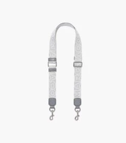 Marc Jacobs The Thin Outline Logo Webbing Strap WOLF GREY MULTI -Marc Jacobs MJI 2S3SST002S02 046 F8F8F8 1 1 MAIN 5