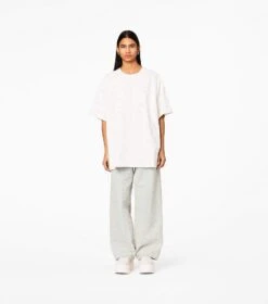 Marc Jacobs The Monogram Big Tee EGGSHELL/OPTIC WHITE -Marc Jacobs MJI C602P26SP22 142 F8F8F8 1 1 ALT4