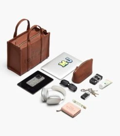 Marc Jacobs The Leather Medium Tote Bag CAMEL -Marc Jacobs MJI H004L01PF21 230 F8F8F8 1 1 ALT3