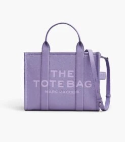 Marc Jacobs The Leather Medium Tote Bag LAVENDER -Marc Jacobs MJI H004L01PF21 530 F8F8F8 1 1 MAIN 3