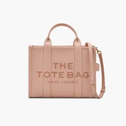 Marc Jacobs The Leather Medium Tote Bag LAVENDER -Marc Jacobs MJI H004L01PF21 624 F8F8F8 1 1 MAIN 2