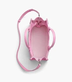Marc Jacobs The Leather Medium Tote Bag FLURO CANDY PINK -Marc Jacobs MJI H004L01PF21 691 F8F8F8 1 1 ALT4