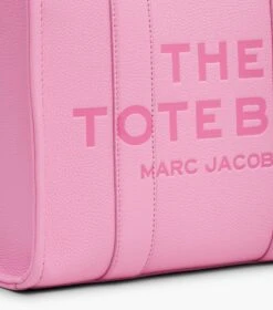 Marc Jacobs The Leather Medium Tote Bag FLURO CANDY PINK -Marc Jacobs MJI H004L01PF21 691 F8F8F8 1 1 ALT6