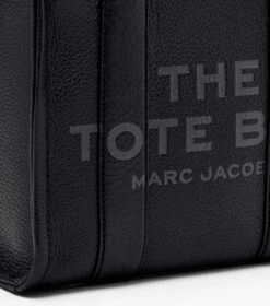 Marc Jacobs The Leather Small Tote Bag BLACK -Marc Jacobs MJI H009L01SP21 001 F8F8F8 1 1 ALT4