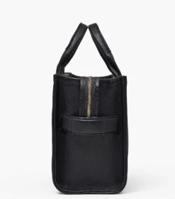 Marc Jacobs The Leather Small Tote Bag BLACK -Marc Jacobs MJI H009L01SP21 001 F8F8F8 1 1 ALT5