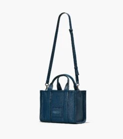 Marc Jacobs The Leather Small Tote Bag BLUE SEA -Marc Jacobs MJI H009L01SP21 426 F8F8F8 1 1 ALT2