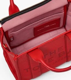 Marc Jacobs The Leather Small Tote Bag TRUE RED -Marc Jacobs MJI H009L01SP21 617 F8F8F8 1 1 ALT6