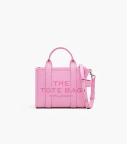 Marc Jacobs The Leather Small Tote Bag FLURO CANDY PINK -Marc Jacobs MJI H009L01SP21 691 F8F8F8 1 1 MAIN 5