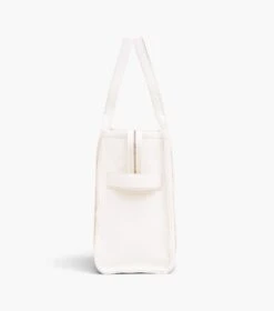Marc Jacobs The Leather Large Tote Bag COTTON/SILVER -Marc Jacobs MJI H020L01FA21 140 F8F8F8 1 1 ALT4