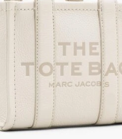 Marc Jacobs The Leather Mini Tote Bag COTTON/SILVER -Marc Jacobs MJI H053L01RE22 140 F8F8F8 1 1 ALT4