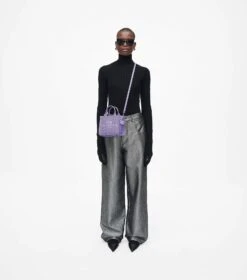 Marc Jacobs The Leather Mini Tote Bag LAVENDER -Marc Jacobs MJI H053L01RE22 530 F8F8F8 1 1 ALT1