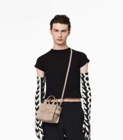 Marc Jacobs The Leather Mini Tote Bag ROSE -Marc Jacobs MJI H053L01RE22 624 F8F8F8 1 1 ALT7