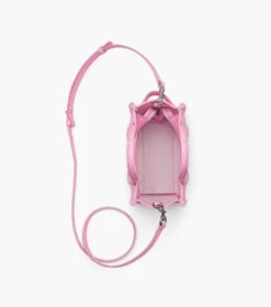 Marc Jacobs The Leather Mini Tote Bag FLURO CANDY PINK -Marc Jacobs MJI H053L01RE22 691 F8F8F8 1 1 ALT4