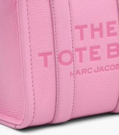 Marc Jacobs The Leather Mini Tote Bag FLURO CANDY PINK -Marc Jacobs MJI H053L01RE22 691 F8F8F8 1 1 ALT5