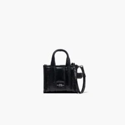 Marc Jacobs The Shiny Crinkle Leather Mini Tote BUBBLEGUM