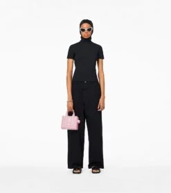 Marc Jacobs The Shiny Crinkle Leather Mini Tote BUBBLEGUM -Marc Jacobs MJI H064L03FA22 685 F8F8F8 1 1 ALT3