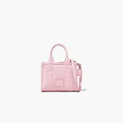 Marc Jacobs The Shiny Crinkle Leather Mini Tote BUBBLEGUM -Marc Jacobs MJI H064L03FA22 685 F8F8F8 1 1 MAIN 1
