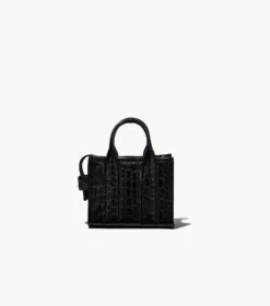Marc Jacobs The Croc-Embossed Mini Tote Bag BLACK -Marc Jacobs MJI H089L01RE22 001 F8F8F8 1 1 ALT5