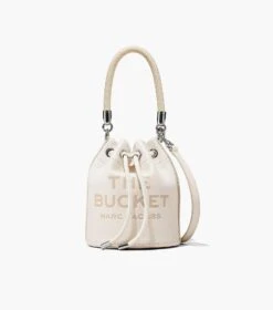 Marc Jacobs The Leather Bucket Bag COTTON/SILVER -Marc Jacobs MJI H652L01PF22 140 F8F8F8 1 1 MAIN 3