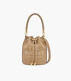 Marc Jacobs The Leather Bucket Bag CAMEL -Marc Jacobs MJI H652L01PF22 230 F8F8F8 1 1 MAIN 4