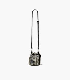 Marc Jacobs The Monogram Leather Mini Bucket Bag BLACK/WHITE -Marc Jacobs MJI H653L03FA22 005 F8F8F8 1 1 ALT2