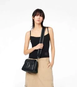 Marc Jacobs The J Marc Chain Mini Satchel BLACK/SILVER -Marc Jacobs MJI H708L01RE22 053 F8F8F8 1 1 ALT3