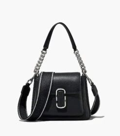 Marc Jacobs The J Marc Chain Mini Satchel BLACK/SILVER -Marc Jacobs MJI H708L01RE22 053 F8F8F8 1 1 MAIN 1