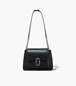 Marc Jacobs The J Marc Chain Satchel BLACK/SILVER -Marc Jacobs MJI H709L01RE22 053 F8F8F8 1 1 ALT2