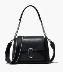 Marc Jacobs The J Marc Chain Satchel BLACK/SILVER -Marc Jacobs MJI H709L01RE22 053 F8F8F8 1 1 MAIN 1