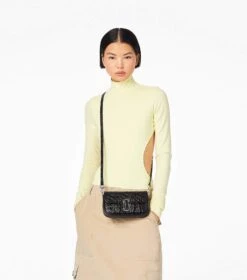 Marc Jacobs The Croc-Embossed J Marc Mini Bag BLACK -Marc Jacobs MJI H907L01RE22 001 F8F8F8 1 1 ALT3