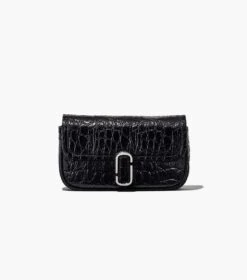 Marc Jacobs The Croc-Embossed J Marc Mini Bag BLACK -Marc Jacobs MJI H907L01RE22 001 F8F8F8 1 1 ALT5