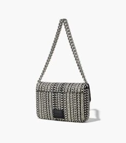 Marc Jacobs The Monogram Leather J Marc Shoulder Bag BLACK/WHITE -Marc Jacobs MJI H955L03FA22 005 F8F8F8 1 1 ALT2