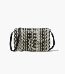 Marc Jacobs The Monogram Leather J Marc Shoulder Bag BLACK/WHITE -Marc Jacobs MJI H955L03FA22 005 F8F8F8 1 1 ALT4