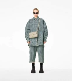 Marc Jacobs The Monogram Leather J Marc Shoulder Bag KHAKI -Marc Jacobs MJI H955L03FA22 223 F8F8F8 1 1 ALT3