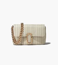 Marc Jacobs The Monogram Leather J Marc Shoulder Bag KHAKI -Marc Jacobs MJI H955L03FA22 223 F8F8F8 1 1 MAIN 1