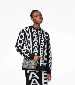 Marc Jacobs The Monogram Leather J Marc Mini Bag BLACK/WHITE -Marc Jacobs MJI H965L03FA22 005 F8F8F8 1 1 ALT3