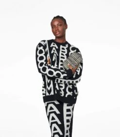 Marc Jacobs The Monogram Leather J Marc Mini Bag BLACK/WHITE -Marc Jacobs MJI H965L03FA22 005 F8F8F8 1 1 ALT5