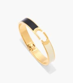 Marc Jacobs The J Marc Hinge Bangle BLACK/GOLD -Marc Jacobs MJI J103MT8PF22 001 F8F8F8 1 1 ALT2