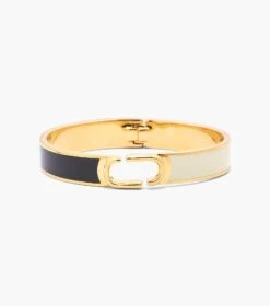 Marc Jacobs The J Marc Hinge Bangle BLACK/GOLD -Marc Jacobs MJI J103MT8PF22 001 F8F8F8 1 1 MAIN 2