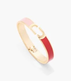Marc Jacobs The J Marc Hinge Bangle TRUE RED MULTI/GOLD -Marc Jacobs MJI J103MT8PF22 949 F8F8F8 1 1 ALT2