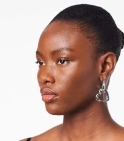 Marc Jacobs The Charmed Double Heart Hoops CRYSTAL/SILVER -Marc Jacobs MJI J202MT4RE22 980 F8F8F8 1 1 ALT1