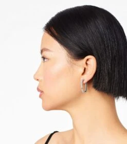 Marc Jacobs The J Marc Crystal Hoops CRYSTAL/SILVER -Marc Jacobs MJI J206MT2RE22 980 F8F8F8 1 1 ALT1