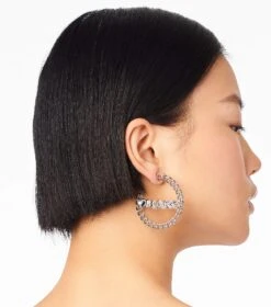 Marc Jacobs The Charmed Chain Hoops CRYSTAL/SILVER -Marc Jacobs MJI J207MT4RE22 980 F8F8F8 1 1 ALT1