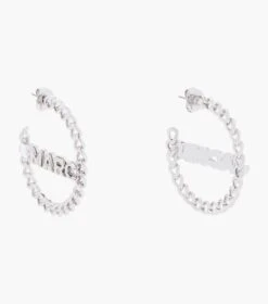 Marc Jacobs The Charmed Chain Hoops CRYSTAL/SILVER -Marc Jacobs MJI J207MT4RE22 980 F8F8F8 1 1 ALT2