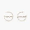 Marc Jacobs The Charmed Chain Hoops CRYSTAL/SILVER