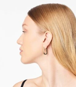 Marc Jacobs The J Marc Colorblock Flat Hoops BLACK MULTI/GOLD -Marc Jacobs MJI J208MT2RE22 988 F8F8F8 1 1 ALT1